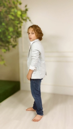 Blazer Linho - Azul Bebê (com forro) - comprar online