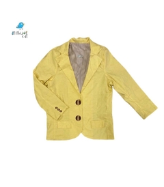 Blazer linho - Amarelo Bebê (com forro)