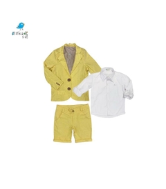 Blazer linho - Amarelo Bebê (com forro) - comprar online