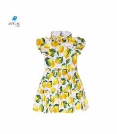 Conjunto irmãos Limão - Camisa e Vestido midi (duas peças) - comprar online