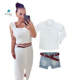 Conjunto croped e saia - Adulto - comprar online