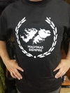 Remera Malvinas Siempre "Laurel" Negra