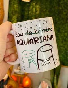 Caneca Meme Signo Aquário - 350ml