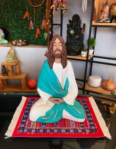 Jesus Cristo Meditando (24cm) - manto tiffany