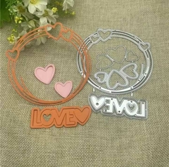 Set de 5 troqueles Circulo Love