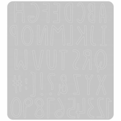 Sizzix Thinlits Dies By Jenna Rushforth Hand Drawn Alphabet CH2 - comprar online