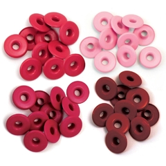 Eyelets Wide 40/Pkg Red We R Memory