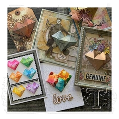 Sizzix Thinlits Dies By Tim Holtz Faceted Heart en internet