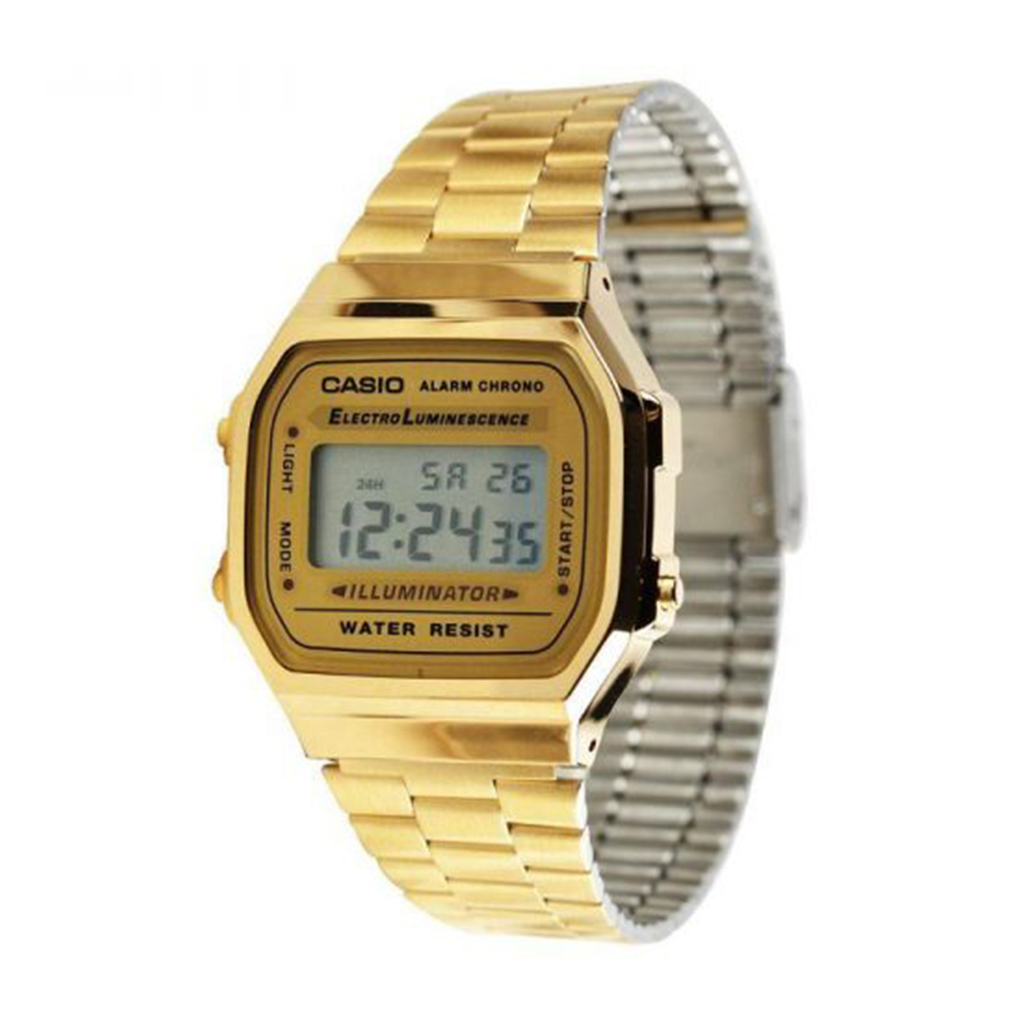 Reloj Unisex Casio Retro Vintage Dorado (A168wg-9ef)