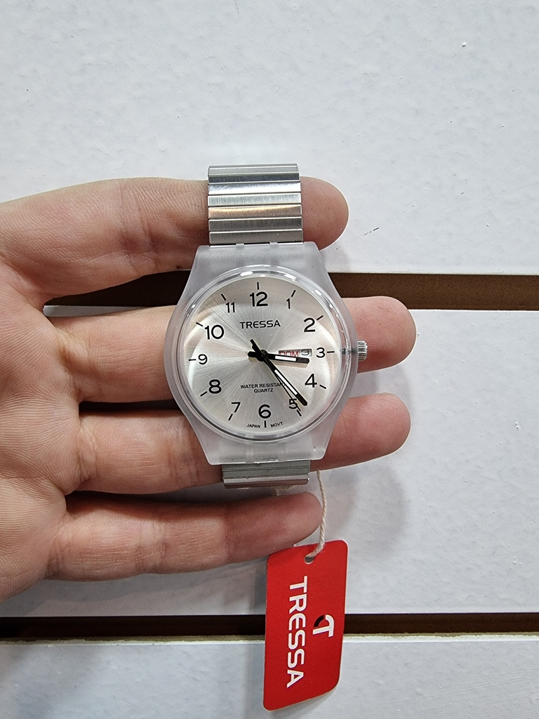 Reloj Tressa chess malla elastizada dole calendario envio gratis