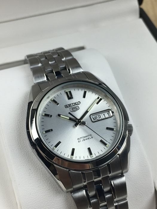 Reloj Hombre Seiko 5 Automatico '21 Joyas' Acero Inoxidable Snk355k