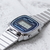 Reloj Mujer Casio Retro Vintage malla fina Plateado/Azul La670wa - comprar online