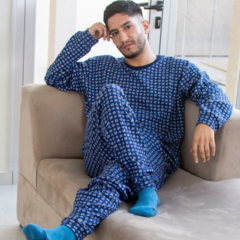 Pijama Jacard de algodón
