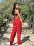 Saída de Praia - Calça Pantalona Liz Vermelha - comprar online