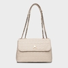 BOLSA TIRACOLO LIZA ICON MÉDIA COURO OFF WHITE LAIT CARRANO 800750B