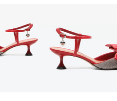 SLINGBACK CHARLOTTE VERMELHO VICENZA 40001U - loja online