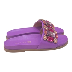 PAPETE FEMININA ROXO PEDRARIA SANTA FLOR 108146 - PISTA LIVRE