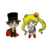 Kit de Pins Sailor Moon e Tuxedo Mask