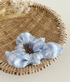 Scrunchie Vichy Azul Bebê - comprar online