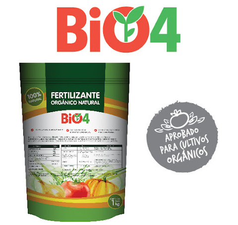 Bio4 Fertilizante Orgánico 1 Kilo Nitrogeno