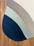 Imagem do Tapete Rainbow | Bordas Orgânicas | Azul Marinho, Verde Claro, Taupe, Off-White, Bege Gold e Terracota
