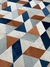Tapete Mosaico | Bege Gold, Creme, Terracota, Azul Marinho e Cinza
