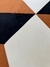 Imagem do Tapete 3D | REDONDO | Off-White, Preto e Terracota | 1,50 m