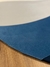 Imagem do Tapete Wave | REDONDO | Azul Marinho, Azul Petróleo, Granito, Off-White e Terracota