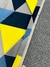 Tapete Mosaico | Azul Marinho, Azul Petróleo, Granito e Amarelo - loja online
