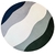 Tapete Wave | REDONDO | Off-White, Granito, Verde Claro, Verde e Azul Marinho - comprar online
