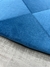 Tapete Triângulos | REDONDO | Azul Petróleo | 1,50 m - comprar online