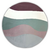 Tapete Wave | REDONDO | Uva, Off-White, Verde Claro, Nude Rosado e Granito