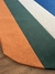 Tapete Paar | Semi-Oval | Azul Marinho, Bege Gold, Verde e Terracota - Tapetes São José