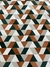 Tapete Mosaico | Bege Gold, Terracota, Verde e Off-White - Tapetes São José