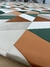 Tapete Mosaico | Bege Gold, Terracota, Verde e Off-White - loja online