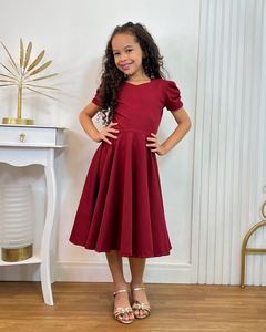 Vestido Midi Godê Liso - Infantil - comprar online