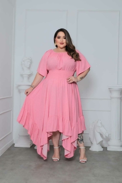 Vestido Lary Assimétrico Plus Size na internet