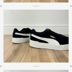 PUMA CARINA PRETO VELUDO LOGO GOLD na internet