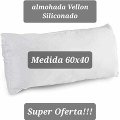 Almohada Vellón Siliconado 60x40 Super Oferta