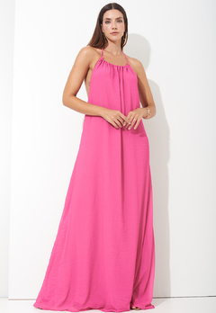 Vestido Decote Profundo Pink - comprar online