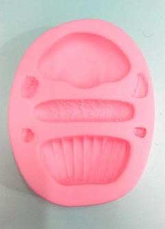 Molde de Silicone - codg 39 - Cupcake Fofinho - MD Moldes