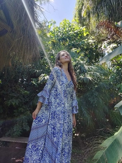 Maxi Vestido Helénica con bolsillos Greece - tienda online