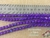Cuentas de Vidrio Matizadas 8mm Color Violeta y Turquesa (1 Tira )