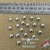 Gema Acrílica para Pegar Redonda 10mm Plateado (20 unidades)