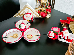 Porta Guardanapo de Porcelana Natal Papai Noel - loja online