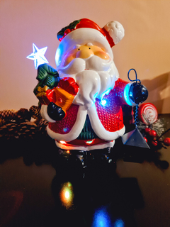 Enfeite de Natal Papai Noel de Led 22cm - comprar online