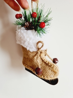 Enfeite Decorativo Árvore de Natal Botinha Papai Noel na internet
