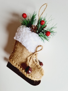 Enfeite Decorativo Árvore de Natal Botinha Papai Noel - comprar online