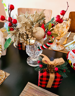 Imagem do Enfeite Decorativo para Árvore de Natal Caixa de Presente Xadrez