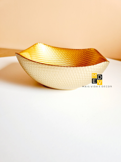 Bowl Quadrado Dourado Artina na internet